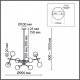 Потолочная люстра Melody 6581/8. 