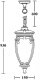 Уличный светильник подвесной Oasis Light VERONA 86205 Bl. 