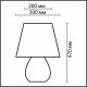 Интерьерная настольная лампа Lumion Sona 8121/1T. 
