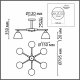 Потолочная люстра Lumion Colange 8095/6C. 