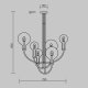 Потолочная люстра Maytoni Status MOD333PL-06BS. 