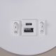 Настенный светодиодный светильник Reluce 86203-9.2-001KT LED12W+USB WT. 