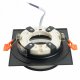 Светильник встраиваемый Feron DL503 LUNA потолочный GX53 черный квадрат 51092. 