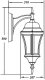 Настенный фонарь Oasis Light уличный ASTORIA 1 L 91302L cover Gb. 