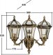 Настенный фонарь Oasis Light уличный ROMA S 95201S 3 15L Gb. 