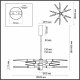 Потолочная люстра Odeon Light Kolos 5449/28L. 