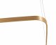 Подвесной светодиодный светильник Italline IT013-6024 gold 3000K. 