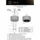 Подвесной светильник Aployt Felikayt APL.861.03.12. 
