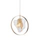 Подвесной светильник DeLight Collection Cowley P60669-1 gold/clear. 