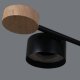 Потолочная люстра Reluce 03751-0.3-10 BK+WOOD GX53. 