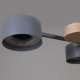 Потолочная люстра Reluce 03758-0.3-06 GREY+WOOD GX53. 