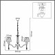 Подвесная люстра Lumion Magda 8316/6. 