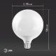 Лампа светодиодная Эра Стандарт E27 15Вт 4000K LED G95-15W-4000K-E27. 