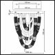 Потолочная люстра Collier 5456/80CL. 