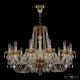 Подвесная люстра Bohemia Ivele Crystal 5402 5402/12/300 G Amber/M-1G. 