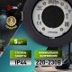 Встраиваемый светильник влагозащищенный ЭРА KL95 SBK SET 5 под лампу GX53 IP44 черный набор 5 шт Б0070921. 