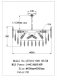 Подвесная люстра Jacqueline LE7161/600 CH/GR. 