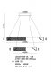 Подвесная люстра Aveline LE3025/800-2K CH. 