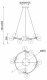 Подвесная люстра Mantra Andromeda 9555. 
