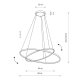 Подвесная люстра Nowodvorski Circolo Led Black 10864. 