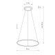 Подвесная люстра Nowodvorski Circolo Led M Black 10862. 