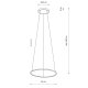 Подвесная люстра Nowodvorski Circolo Led S Black 10863. 