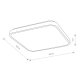Потолочный cветильник Nowodvorski Agnes Square Led Pro Black 10985. 