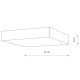 Потолочный cветильник Nowodvorski Lid Square Led White 10422. 