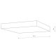 Потолочный cветильник Nowodvorski Lid Square Led Black 10427. 