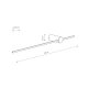 Настенный светильник Nowodvorski Saber Led M Black 10312. 