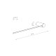 Настенный светильник Nowodvorski Arm Led M Black 10366. 