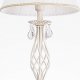 Торшер Eurosvet 10073/1 белый с золотом/прозрачный хрусталь Strotskis. 