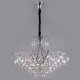 Подвесная люстра Eurosvet 10080/12 хром/прозрачный хрусталь Strotskis. 