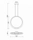Подвесной светодиодный светильник Mantra Ring 6171. 