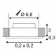 Встраиваемый светодиодный светильник SLV New Tria Led DL Square Set 113966. 