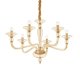Подвесная люстра Ideal Lux Danieli SP6 Ambra. 
